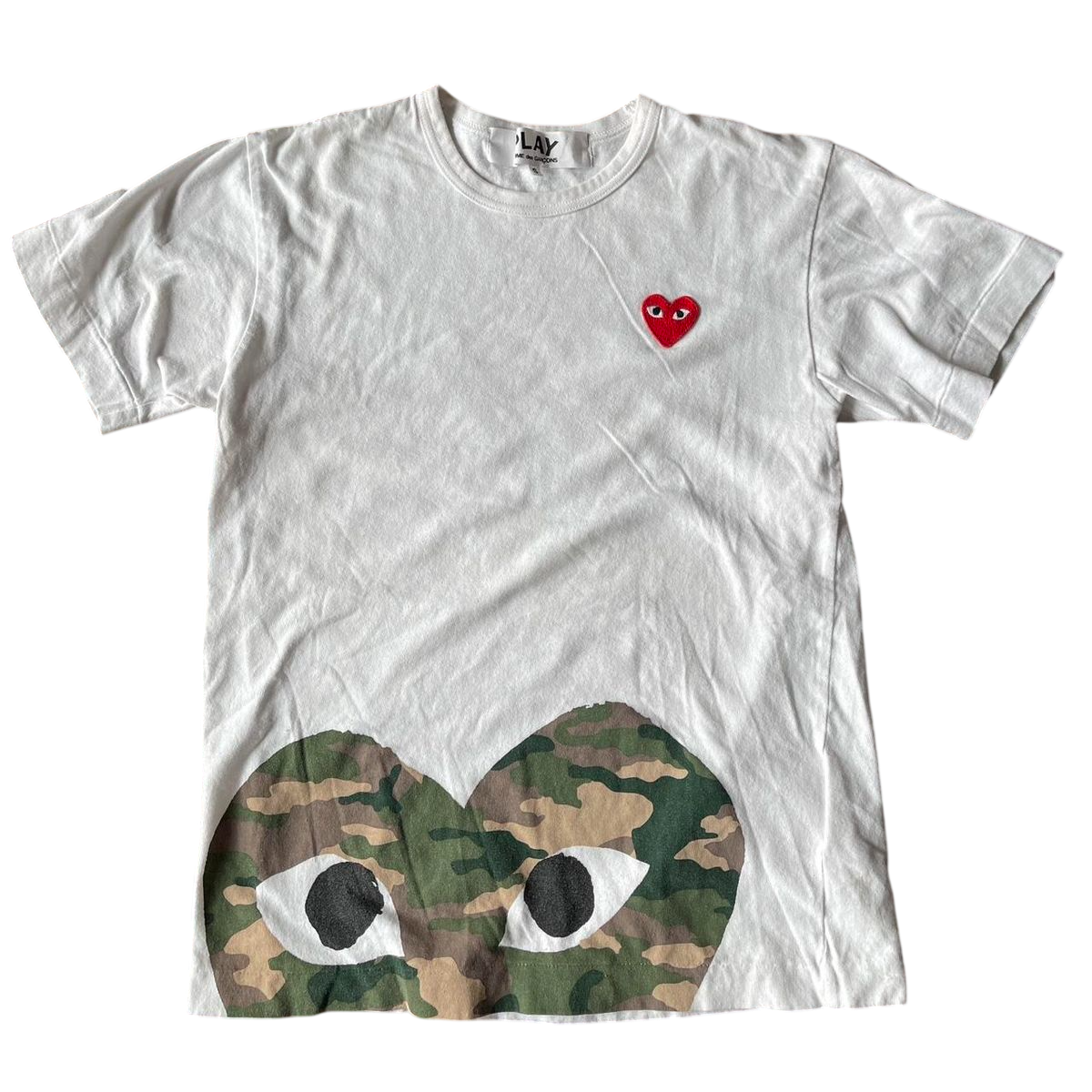 Comme des Garçons Bottom Camo Heart T-Shirt