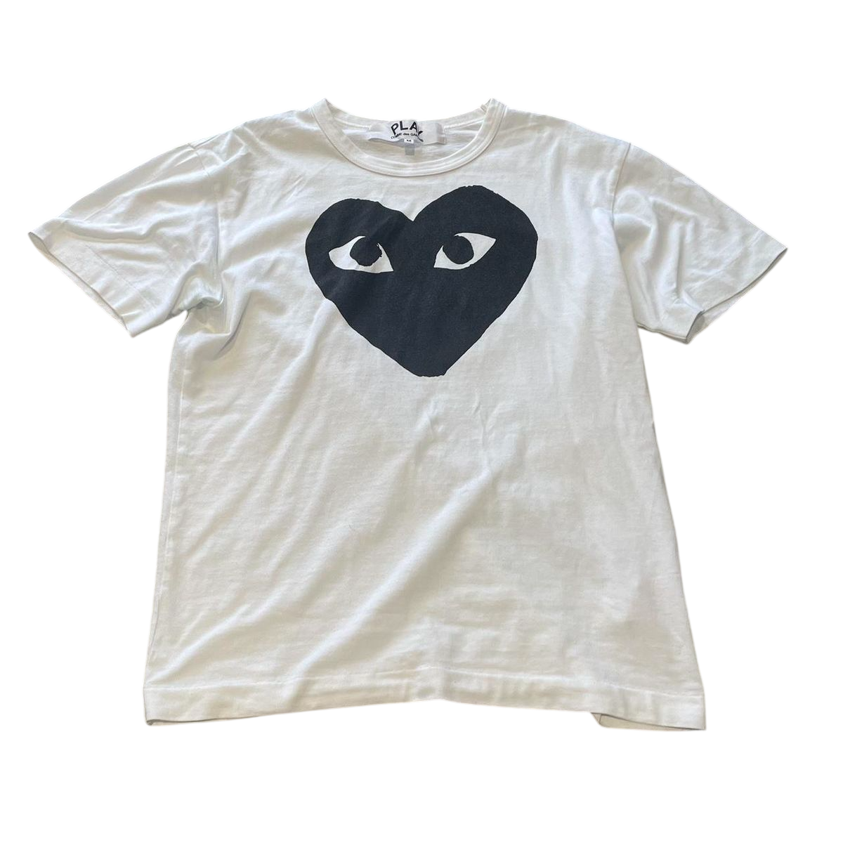 Comme des Garçons Black Heart on White T-Shirt