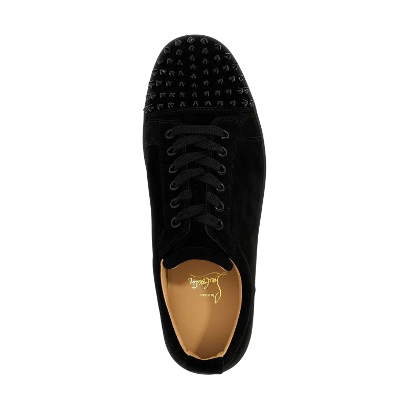 Black Velvet Spike Louboutins