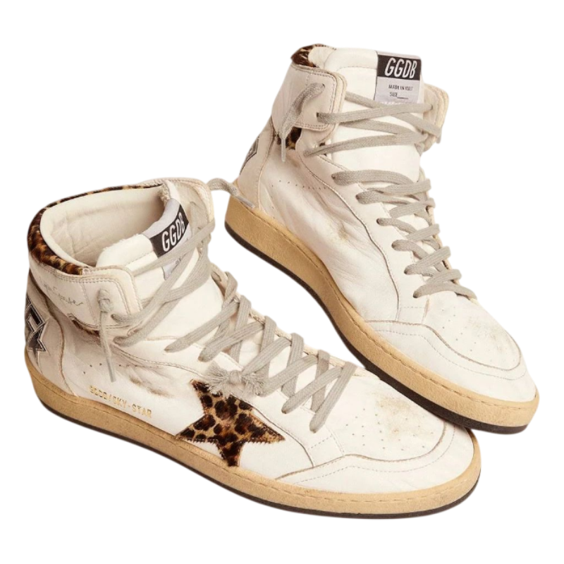 Golden Goose Leopard Hightops