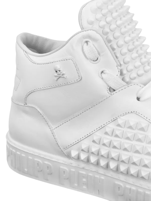 Philipp Plein Spike High Tops White
