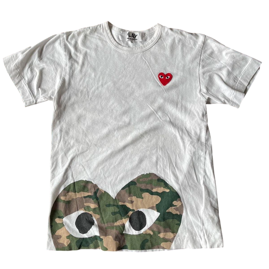 Comme des Garçons Bottom Camo Heart T-Shirt